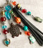 Bag charm, turtle charm, gift for turtle lover, boho handbag charm