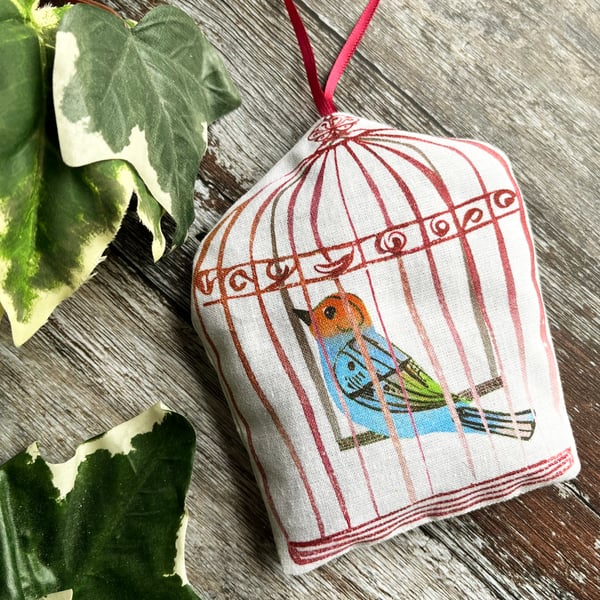 Handmade lavender bag, scented gift, hanging lavender bag, stocking filler
