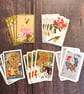 Vintage playing cards, mixed media materials, card making, paper ephemera
