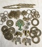 Stash of jewellery findings, pendants, charms, mixed media materials