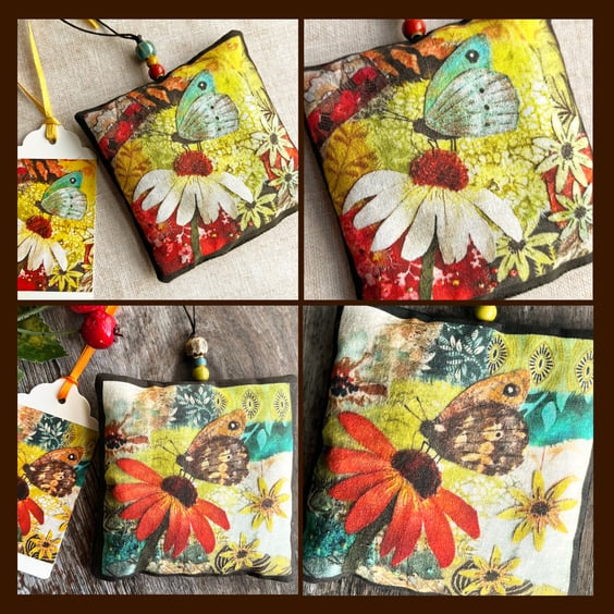 ON SALE. Two handmade lavender bags, gift for mum, mothers day gift