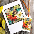 Butterfly card, handmade mothers day card, card for nature lover