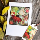 Handmade mothers day card, card for nature lover, butterfly card,