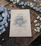 Blue Watercolour Flower Wedding Invitation