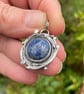 Sterling silver and lapis lazuli vortex pendant  - Image 5