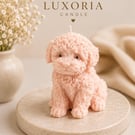 Cute Puppy Candle Handmade Dog Candle Pet Lover Gift Decorative Soy Wax Candle