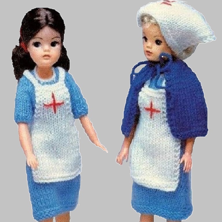 VINTAGE KNITTING PATTERN PDF Nurses Outfits