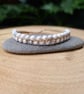 White Howlite Macrame Bracelet, Gemstone beaded bracelet  - Image 5