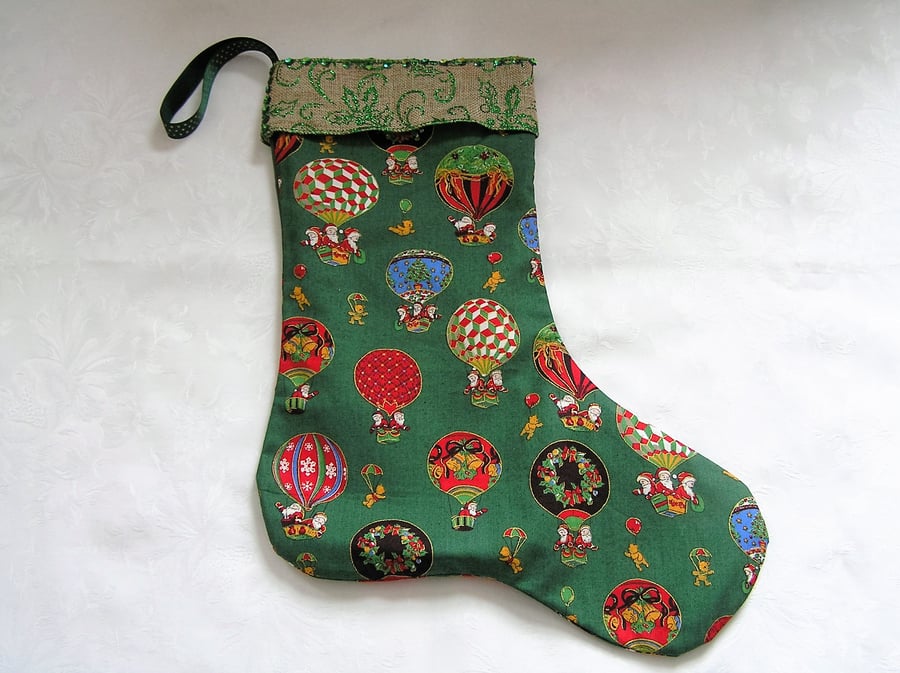 Green Christmas Stocking
