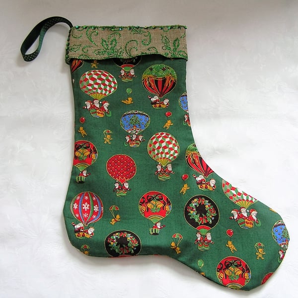Green Christmas Stocking
