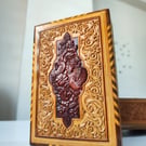 Hand-Carved Persian Jewelry Box – Floral & Figurative Design