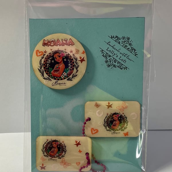 Moana Princess Set – Magnet & Keyrings