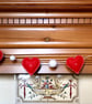 Red Felt Hearts and White Felted Balls Garland Bunting - Home & Party Decoration - Image 5