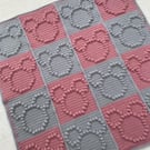 Woodland Mouse Crochet Baby Blanket - Handmade Bobble Stitch Nursery Blanket 