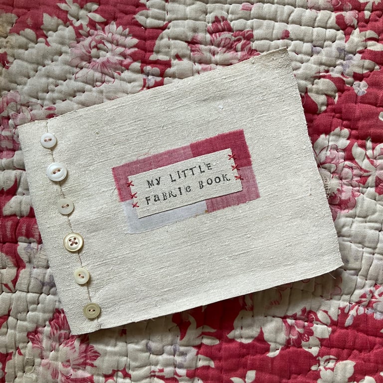 Vintage and antique fabric book