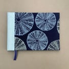 A4 Sketchbook with Handprinted Sea Anemone Cover
