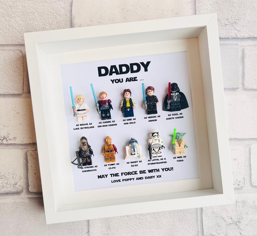 Star Wars Personalised Minifigure Frame (10 figs)