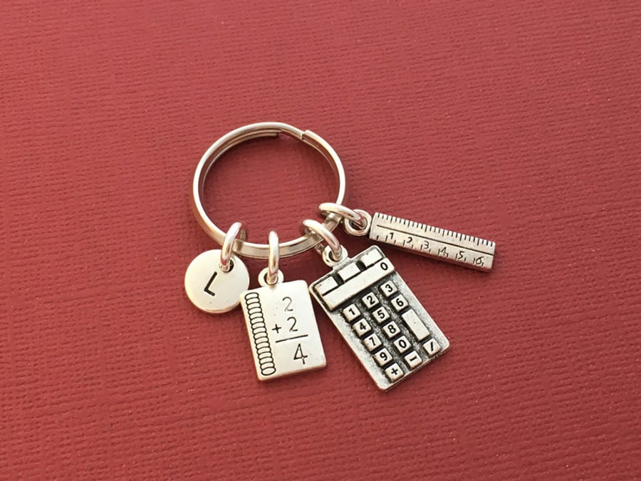 Gift for Maths Teacher, Mathematics Keyring
