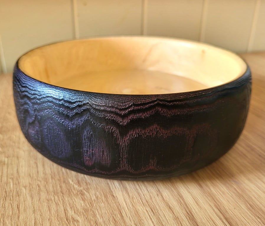 Beautiful unique ash wooden bowl 