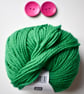 Triple braid headband kit - Knitting, crafts, handmade - Emerald Green - Image 1
