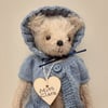 Miss Clara,dressed collectable teddy bear, mohair artist bear by Bearlescent 