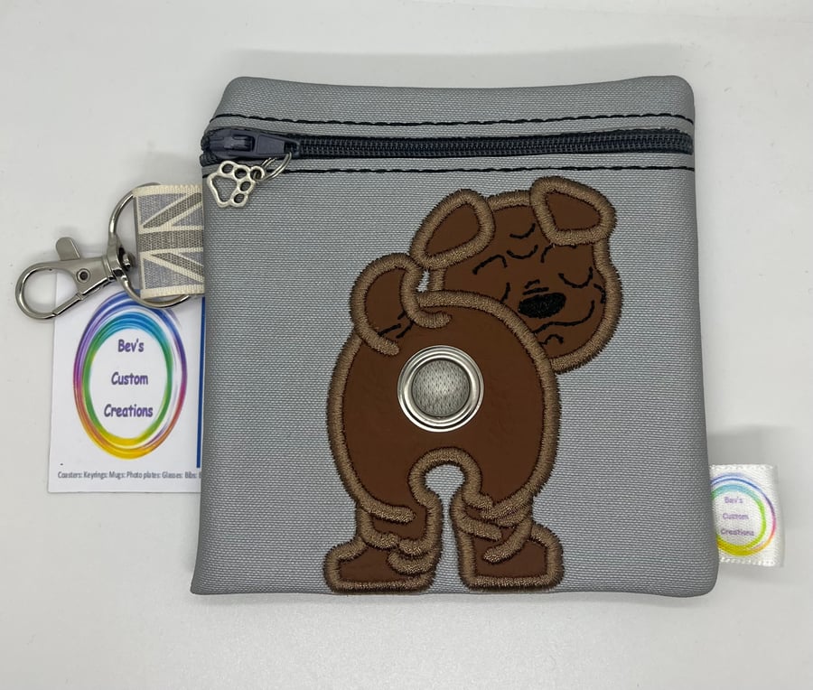 Shar Pei Embroidered Poo bag dispenser 