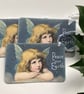 CHRISTMAS GIFT TAGS ( set of 3) ' Angel Child'. Vintage-style..ready to ship.. - Image 1