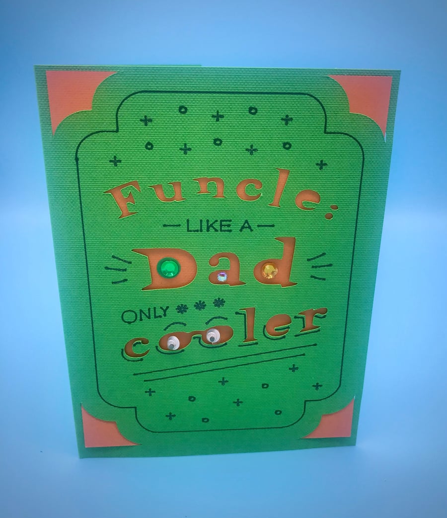 Uncle birthday card, Funny card, Birthday card, Joke card, Funcle card, Greeting