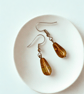 Smoky Honey Drop Earrings