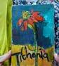 Still life flowers on wood - Image 2