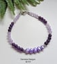 Designer Amethyst & Freshwater Culture Pearl Bracelet Meduim Size