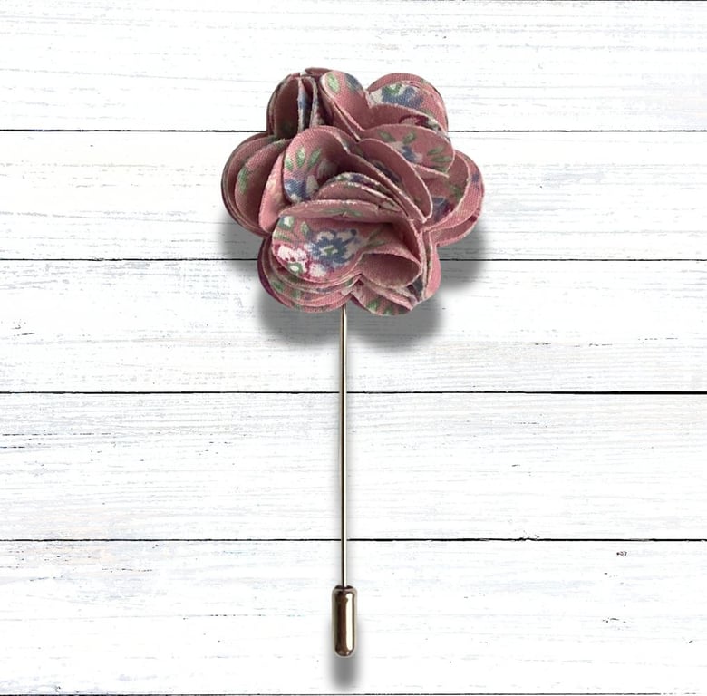Flower Lapel Pin, pink fabric, handmade wedding buttonhole, Christmas present