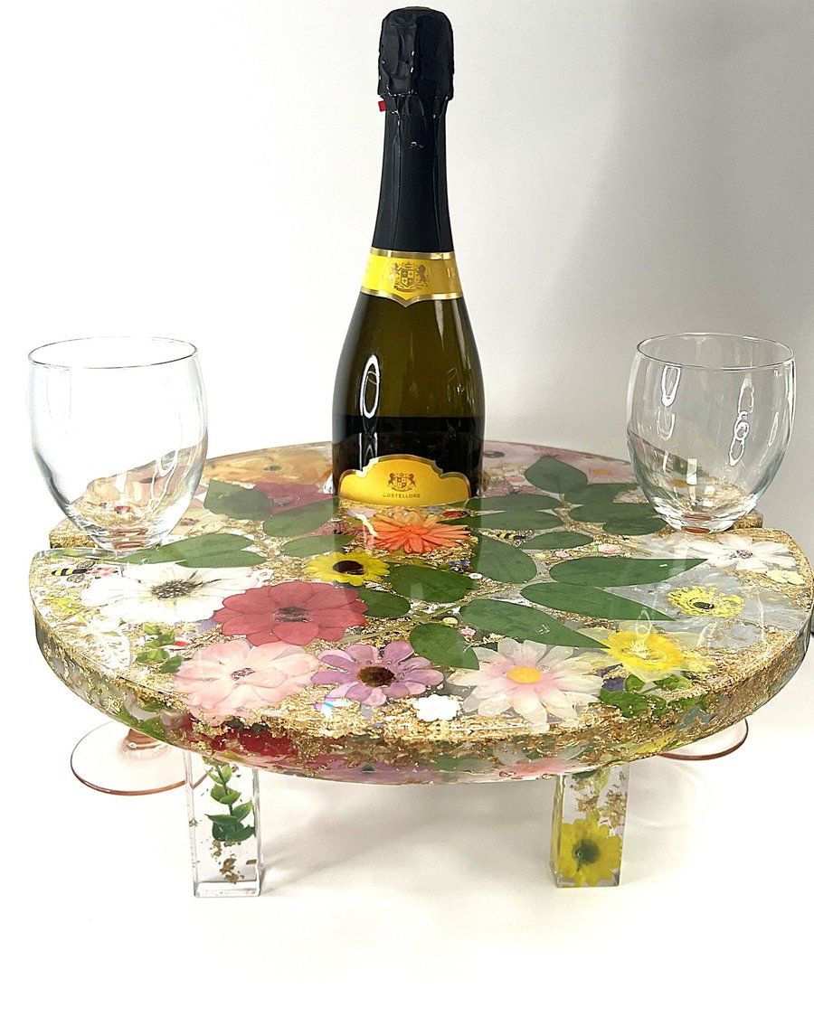 Beautiful Floral Wine Table