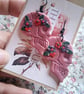 CLEARANCE! polymer clay earrings handmade- reduced-floral sugar skull