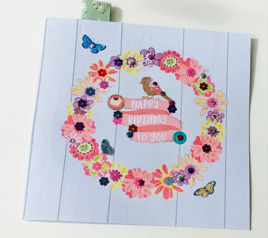 Birthday Card,Greeting Card,Printed Handfinished Card,Can Be Personalised