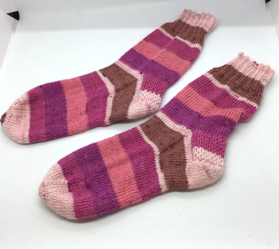 Hand Knit  Bamboo Socks 