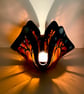 Red Admiral Fused Glass Butterfly Handkerchief Candle Holder - Image 10