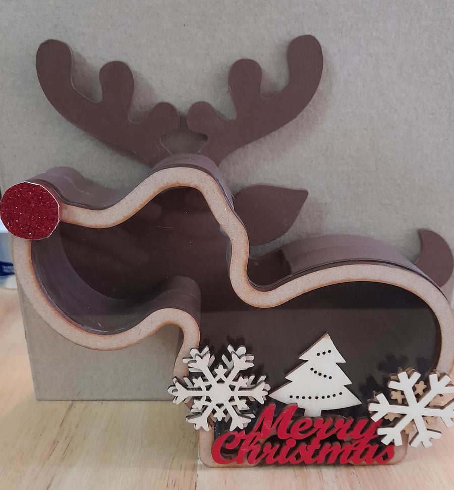 Fillable Gift box -  Wood decoration