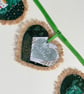 Christmas Hearts Hessian Bunting - green - Image 6
