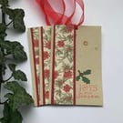 CHRISTMAS GIFT tags ( set of 4) .Winter .Holly . Botanical .Traditional.