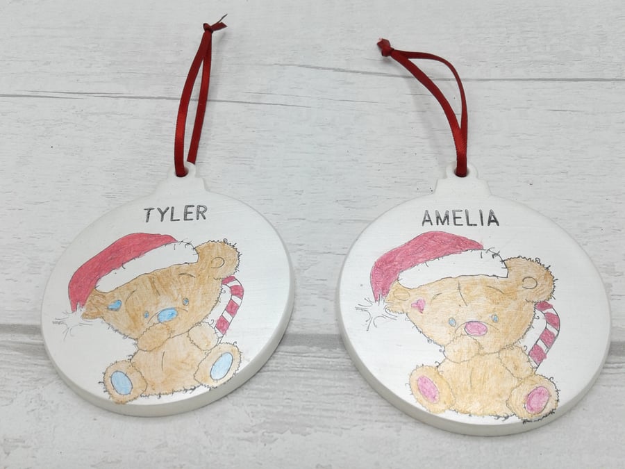 Baby's first christmas. Ceramic decoration. Baby boy. Baby girl. Keepsake. 