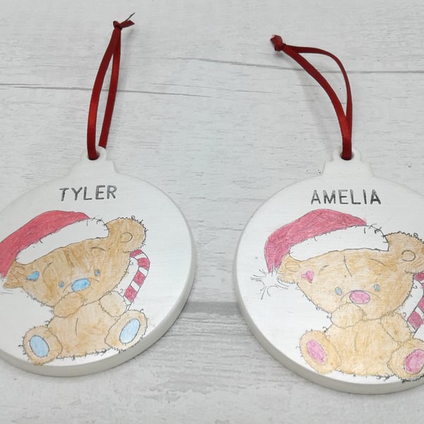 Baby's first christmas. Ceramic decoration. Baby boy. Baby girl. Keepsake. 