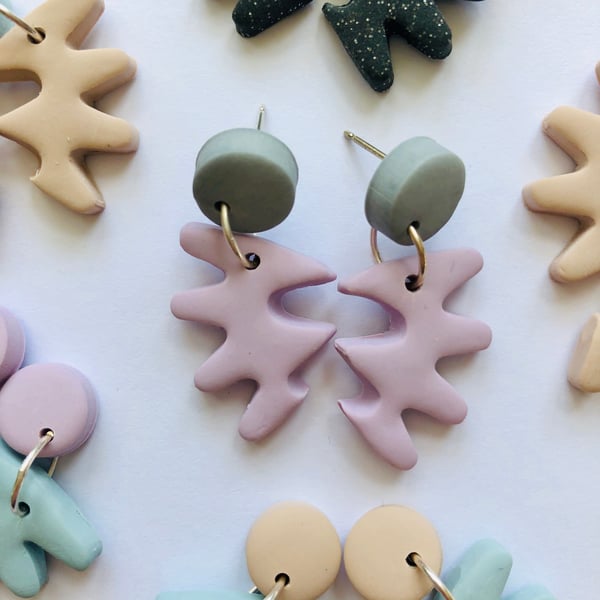 Squiggle Drop Earrings 