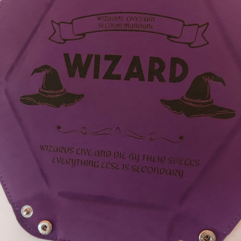Wizard Dice Tray – Engraved Dungeons & Dragons Accessory