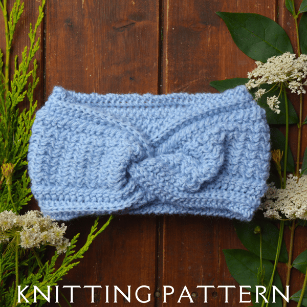 The Gracie Headband Knitting Pattern PDF Version By Email