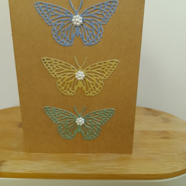 BUTTERFLY GREETING CARD.