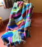 Chunky cosy hand knitted blanket  - Image 1