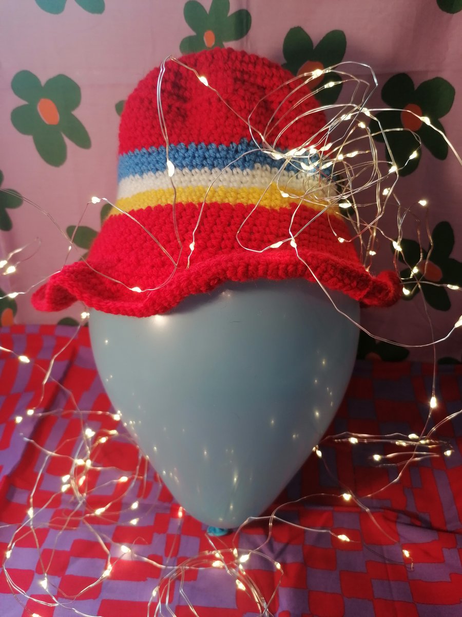Rainbow Festival Crochet Bucket Hat