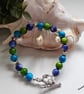 Designer Mother Of Pearl Stars & Heart Bracelet  - Image 1