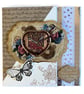 Steampunk “Heart & Cogs” Card, Perfect for Weddings, Engagements & Anniversaries